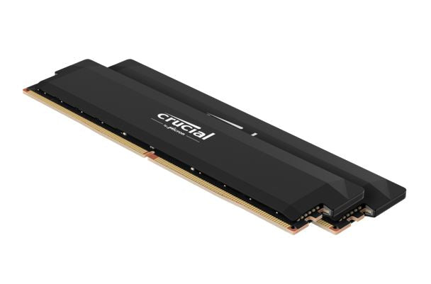 Crucial Pro 64GB (2x32GB) DDR5 UDIMM 6400MHz CL40 Black Heat Spreader Support Intel XMP AMD Ryzen Desktop PC Gaming Memory Crucial Pro 64GB (2x32GB) DDR5 UDIMM 6400MHz CL40 Black Heat Spreader Support Intel XMP AMD Ryzen Desktop PC Gaming Memory